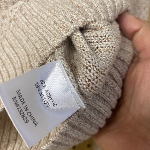 - Tularosa Cropped Tan Sweater - Picture 3 of 4